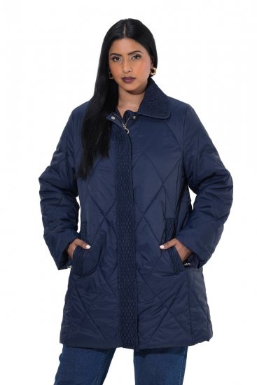 Ulla Popken 851123 Giacca trapuntata Blu scuro - Giacche - Giacche taglie forti da donna