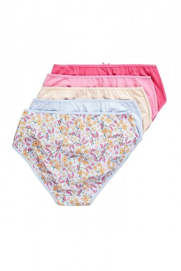 Ulla Popken 851140 Slip a fiori confezione da 5 Rosa - Slip - 