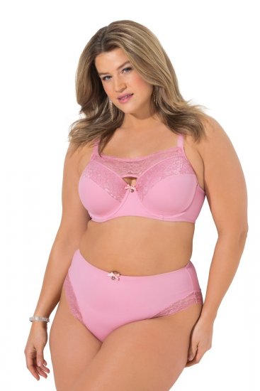 Ulla Popken 851165 Culotte con pizzo Rosa - Slip - 