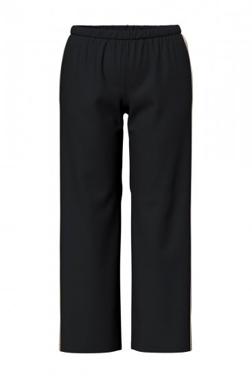 Ulla Popken 851245 Pigiama a righe Nero - Pigiami/Loungewear - 