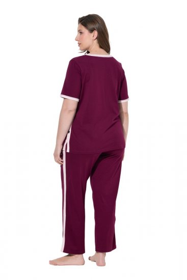 Ulla Popken 851245 Pigiama Rosso bacca - Pigiami/Loungewear - 