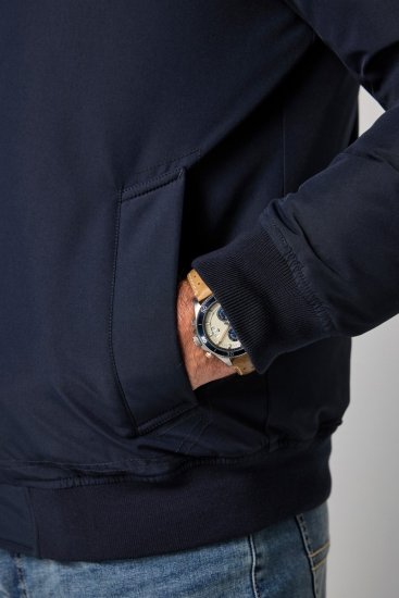 JP1880 851320 Giacca con cappuccio e fodera calda Blu scuro - Giubbotti - Giubbotti Uomo Taglie Forti