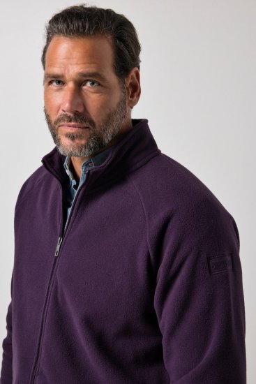 JP1880 851362 Giacca in pile con collo alto Viola scuro TALL - TALL giubbotti - Giacche TALL per uomo alto