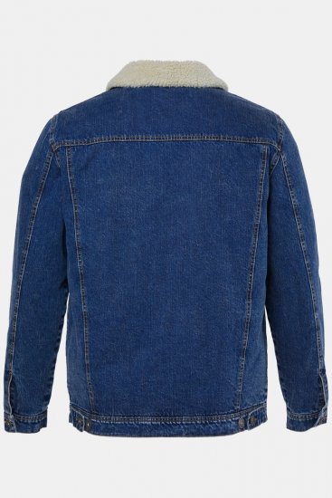 JP1880 851363 Giacca di jeans con fodera teddy Blu denim - Giubbotti - Giubbotti Uomo Taglie Forti