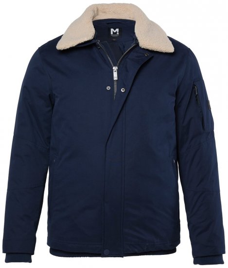 Men+ 369 Giacca bellyfit con collo teddy Blu scuro - Giubbotti - Giubbotti Uomo Taglie Forti