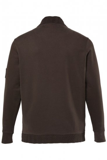 JP1880 851387 Felpa con zip Nocciola TALL - TALL felpe - Felpe TALL per uomo alto