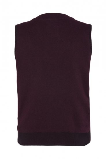 JP1880 851393 Gilet in tweed a quadri Bordeaux - Abiti - Abiti da Uomo Taglie Forti