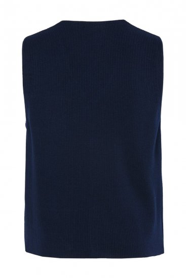 JP1880 851421 Gilet in maglia con scollo a V Blu scuro - Abiti - Abiti da Uomo Taglie Forti