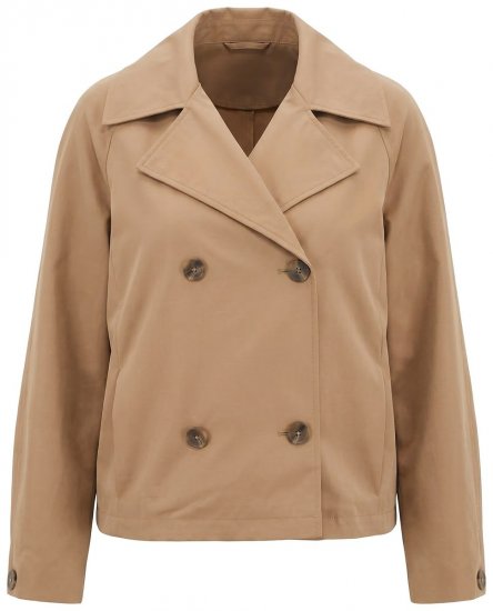 Ulla Popken 851435 Trench Marrone - Cappotti - Cappotti taglie forti da donna