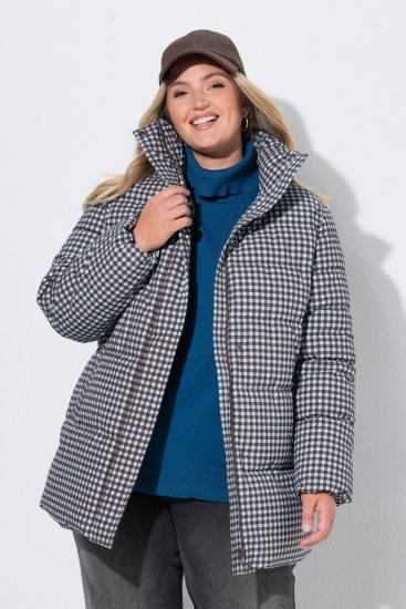 Ulla Popken 851438 Giacca trapuntata HYPRAR ad A Verde scuro - Giacche - Giacche taglie forti da donna