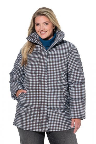 Ulla Popken 851438 Giacca trapuntata HYPRAR ad A Verde scuro - Giacche - Giacche taglie forti da donna