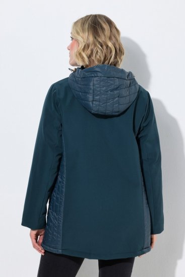 Ulla Popken 851459 Giacca trapuntata Petrolio - Giacche - Giacche taglie forti da donna