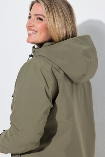 Ulla Popken 851560 Giacca tecnica Verde oliva - Giacche - Giacche taglie forti da donna