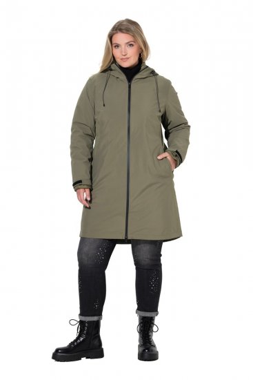 Ulla Popken 851560 Giacca tecnica Verde oliva - Giacche - Giacche taglie forti da donna