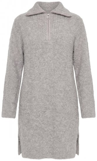 Ulla Popken 851563 Abito in maglia a maniche lunghe Beige - Abiti - Vestiti per tutte le taglie