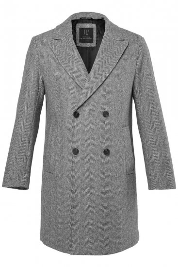 JP1880 851613 Doppiopetto Cappotto in lana Grigio scuro - Giubbotti - Giubbotti Uomo Taglie Forti