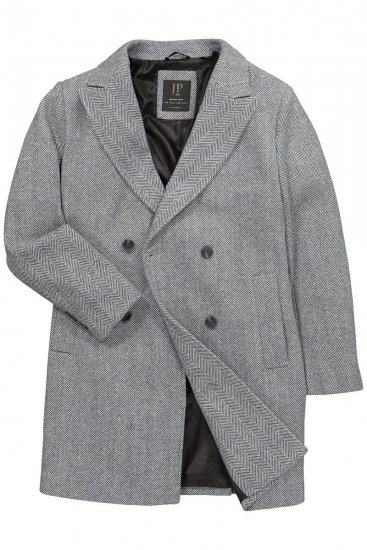 JP1880 851613 Doppiopetto Cappotto in lana Grigio scuro - Giubbotti - Giubbotti Uomo Taglie Forti