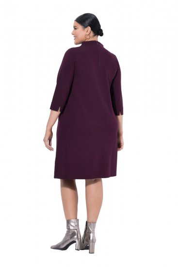 Ulla Popken 851664 Abito in jersey con collo alto Prugna - Abiti - Vestiti per tutte le taglie