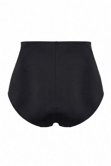 Ulla Popken 851700 Slip a quadri a vita alta con pizzo Nero - Slip - 