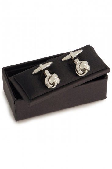 JP1880 851707 Gemelli con nodo Grigio argento - Gioielli - 