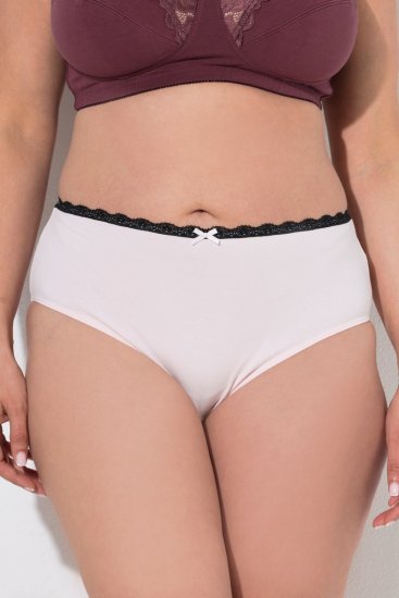Ulla Popken 851711 Slip a fiori confezione da 5 Marrone - Slip - 