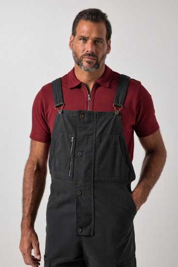 JP1880 851722 Salopette con zip Antracite - Jeans & pantaloni - Jeans & Pantaloni Uomo Taglie Forti