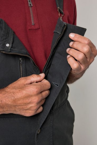 JP1880 851722 Salopette con zip Antracite - Jeans & pantaloni - Jeans & Pantaloni Uomo Taglie Forti