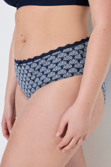 Ulla Popken 851730 Slip fantasia confezione da 5 Azzurro - Slip - 