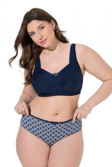 Ulla Popken 851730 Slip fantasia confezione da 5 Azzurro - Slip - 