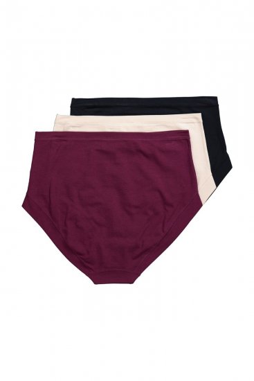 Ulla Popken 851736 Slip a vita alta confezione da 3 Nero - Slip - 