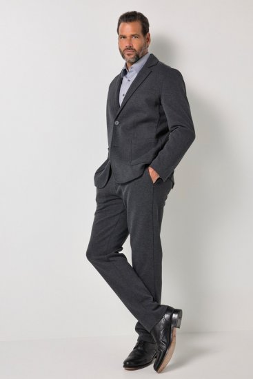 JP1880 Naples Flexnamic Blazer in jersey Grigio scuro melange - Abiti - Abiti da Uomo Taglie Forti