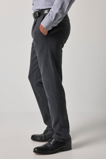 JP1880 Naples Flexnamic Pantaloni in jersey Grigio scuro melange - Abiti - Abiti da Uomo Taglie Forti