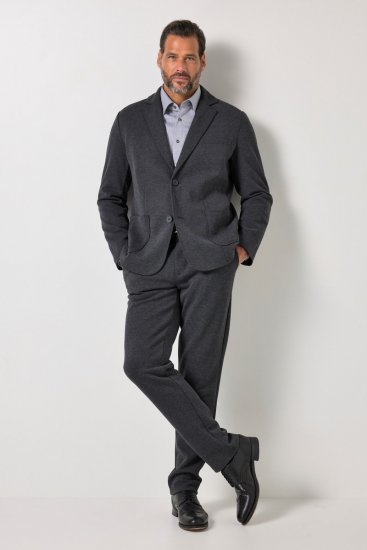 JP1880 Naples Flexnamic Pantaloni in jersey Grigio scuro melange - Abiti - Abiti da Uomo Taglie Forti