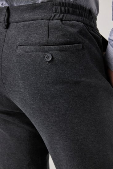 JP1880 Naples Flexnamic Pantaloni in jersey Grigio scuro melange - Abiti - Abiti da Uomo Taglie Forti