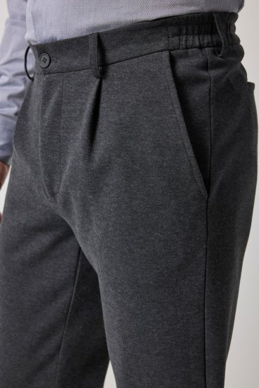 JP1880 Naples Flexnamic Pantaloni in jersey Grigio scuro melange - Abiti - Abiti da Uomo Taglie Forti