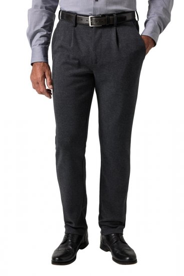 JP1880 Naples Flexnamic Pantaloni in jersey Grigio scuro melange - Abiti - Abiti da Uomo Taglie Forti