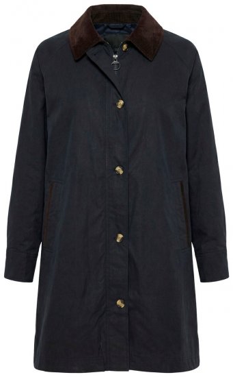 Ulla Popken 851765 Cappotto in velluto a coste Blu scuro - Cappotti - Cappotti taglie forti da donna