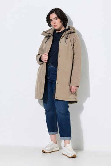 Ulla Popken 851789 Cappotto tecnico Marrone - Cappotti - Cappotti taglie forti da donna