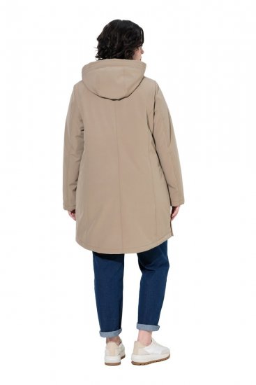 Ulla Popken 851789 Cappotto tecnico Marrone - Cappotti - Cappotti taglie forti da donna