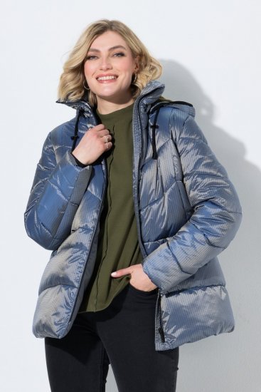 Ulla Popken 851790 Giacca trapuntata Blu denim - Giacche - Giacche taglie forti da donna