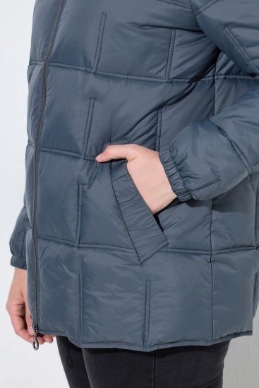 Ulla Popken 851791 Giacca trapuntata Blu scuro - Giacche - Giacche taglie forti da donna