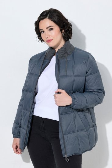 Ulla Popken 851791 Giacca trapuntata Blu scuro - Giacche - Giacche taglie forti da donna