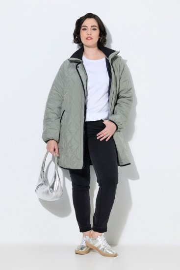 Ulla Popken 851792 Giacca antipioggia Verde oliva - Abbigliamento antipioggia - 