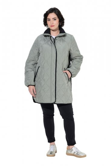 Ulla Popken 851792 Giacca antipioggia Verde oliva - Abbigliamento antipioggia - 