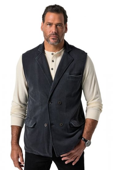 JP1880 851808 Gilet in felpa Nero TALL - TALL gilet - 