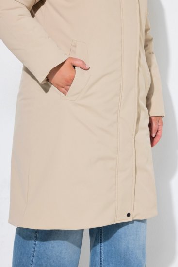 Ulla Popken 851811 Cappotto trapuntato Beige - Cappotti - Cappotti taglie forti da donna