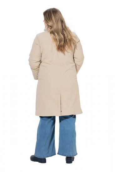 Ulla Popken 851811 Cappotto trapuntato Beige - Cappotti - Cappotti taglie forti da donna