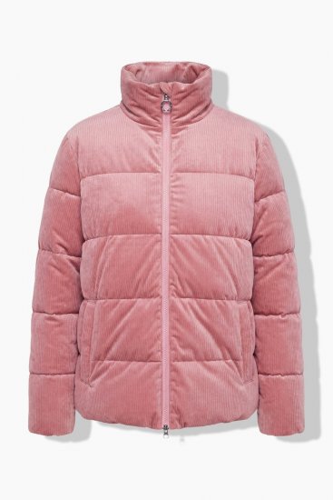 Ulla Popken 851819 Giacca in velluto a coste Rosa antico - Giacche - Giacche taglie forti da donna