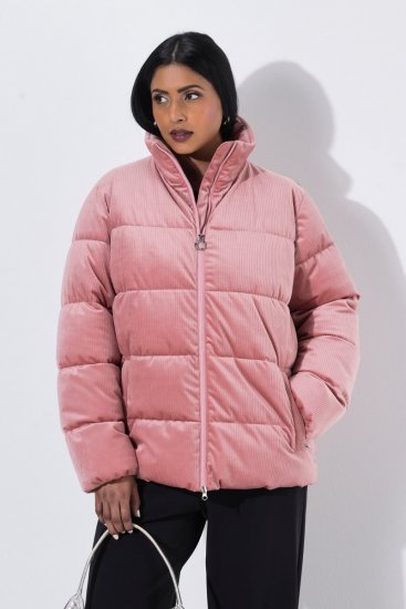 Ulla Popken 851819 Giacca in velluto a coste Rosa antico - Giacche - Giacche taglie forti da donna