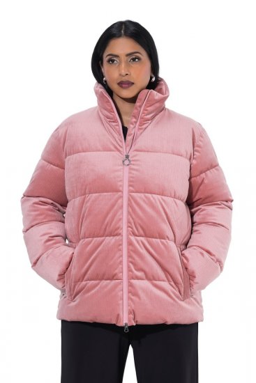 Ulla Popken 851819 Giacca in velluto a coste Rosa antico - Giacche - Giacche taglie forti da donna